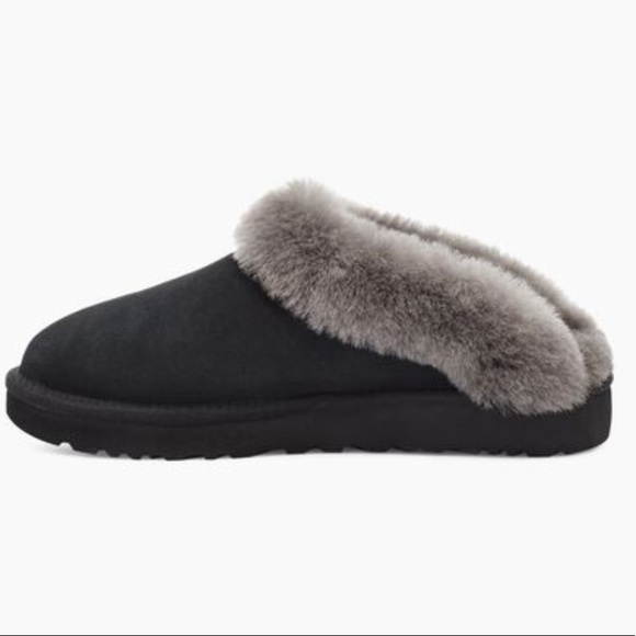 UGG | Cluggette Slippers In Black Grey Indoor Outdoor NEW - Picture 13 of 17